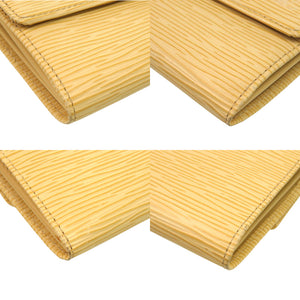 美品 ルイ ヴィトン ポルトモネ クレディ エピ M6357A エピレザー ヴァニラ 黄 長財布 LV 0972【中古】LOUIS VUITTON