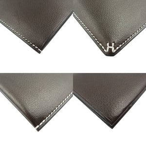 新品同様 エルメス Hセリエ カラーフィル ヴォーエヴァーカラー W刻印 モカ ブラウン カードケース 0983【中古】HERMES