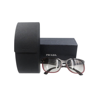 美品 プラダ 12RF-TWC0A7-56 56□19 プラスチック ブラウン サングラス 0990【中古】PRADA