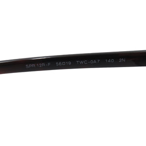 美品 プラダ 12RF-TWC0A7-56 56□19 プラスチック ブラウン サングラス 0990【中古】PRADA