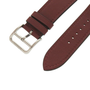 未使用 エルメス AppleWatch アップルウォッチ 38 40 41mm 替えベルト レザー ボルドー B刻印(2023年製) 0992【中古】HERMES
