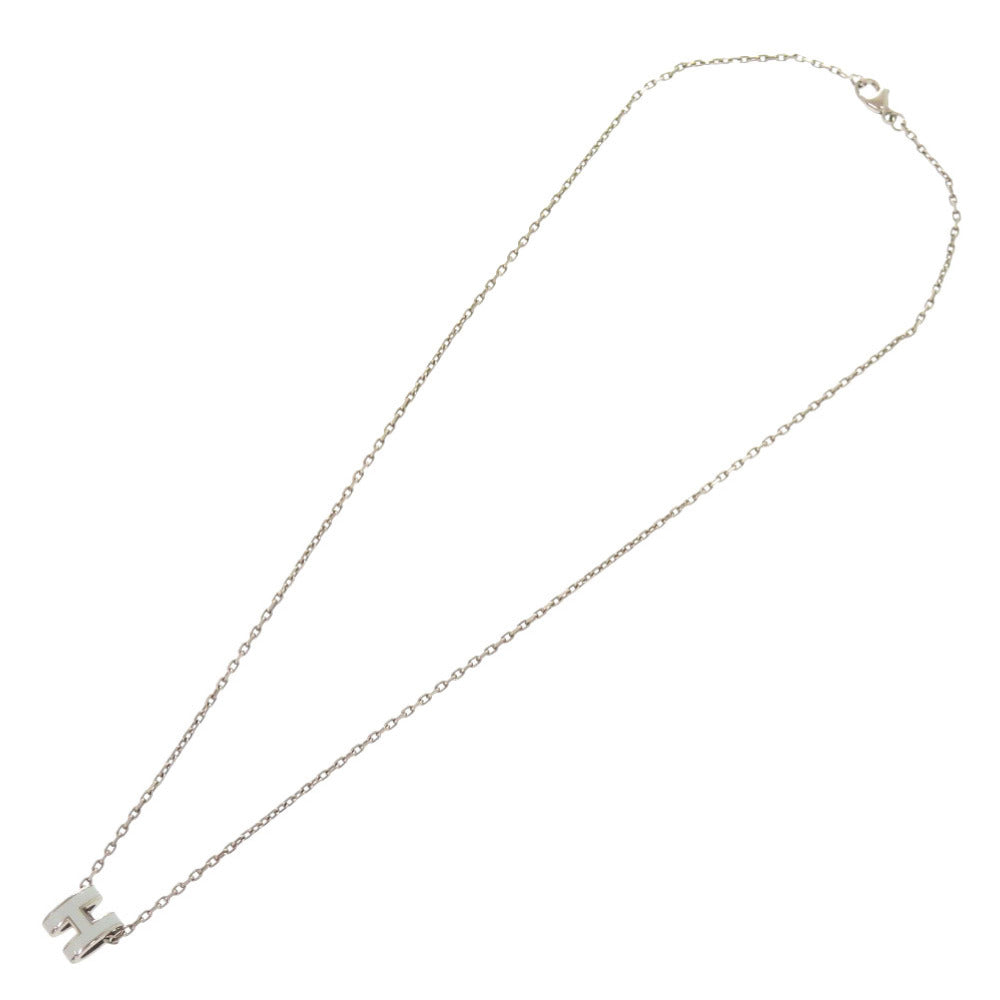新品同様 エルメス ポップアッシュ ミニ H ヴェールペパーミント シルバー金具 ネックレス アクセサリー 0997 【中古】 HERMES
