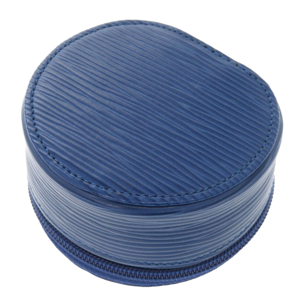 美品 ルイ ヴィトン エクランビジュー エピ トレドブルー M48205 ジュエリーケース ポーチ 青 LV 1000 【中古】 LOUIS VUITTON