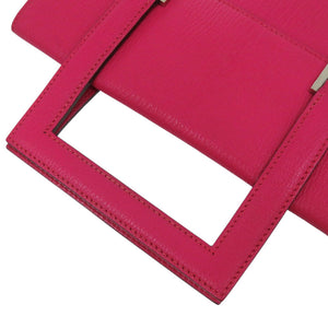 美品 エルメス 365 シェーブル ローズショッキング ハンドバッグ 1017【中古】HERMES