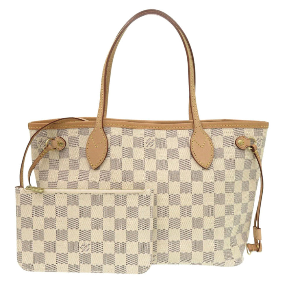 美品 ルイ ヴィトン ネヴァーフル PM ダミエ アズール N41362 トートバッグ LV 1042【中古】LOUIS VUITTON