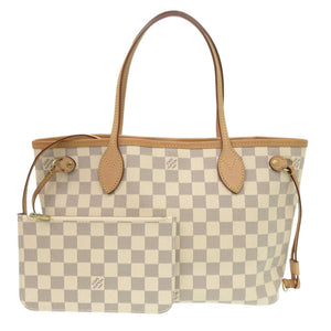 美品 ルイ ヴィトン ネヴァーフル PM ダミエ アズール N41362 トートバッグ LV 1042【中古】LOUIS VUITTON