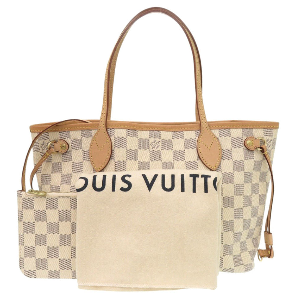 美品 ルイ ヴィトン ネヴァーフル PM ダミエ アズール N41362 トートバッグ LV 1042【中古】LOUIS VUITTON
