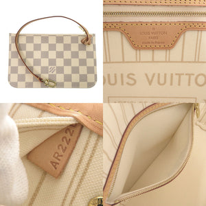 美品 ルイ ヴィトン ネヴァーフル PM ダミエ アズール N41362 トートバッグ LV 1042【中古】LOUIS VUITTON
