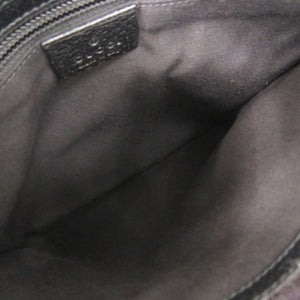 美品 グッチ 27639 GGキャンバス レザー ブラック ショルダーバッグ 黒 1047【中古】GUCCI