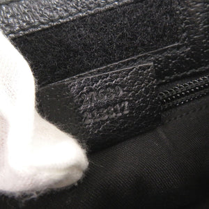 美品 グッチ 27639 GGキャンバス レザー ブラック ショルダーバッグ 黒 1047【中古】GUCCI