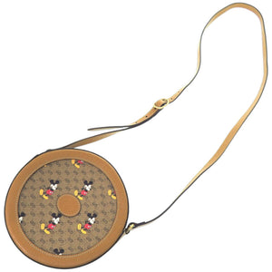 新品同様 グッチ × ディズニー ミッキー 603938 GGスプリーム ブラウン 茶 ショルダーバッグ 1059【中古】GUCCI