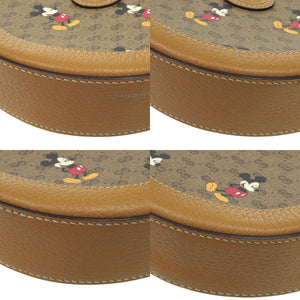 新品同様 グッチ × ディズニー ミッキー 603938 GGスプリーム ブラウン 茶 ショルダーバッグ 1059【中古】GUCCI