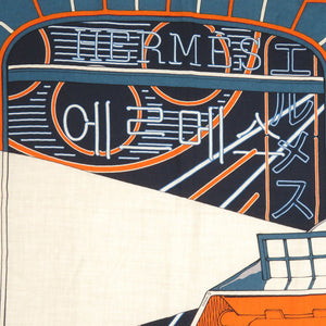 新品同様 エルメス カレジェアン カレ140 ミステリアス ライダー カシミヤ シルク マルチカラー スカーフ 1095【中古】HERMES