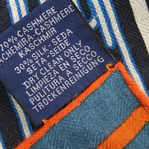 新品同様 エルメス カレジェアン カレ140 ミステリアス ライダー カシミヤ シルク マルチカラー スカーフ 1095【中古】HERMES