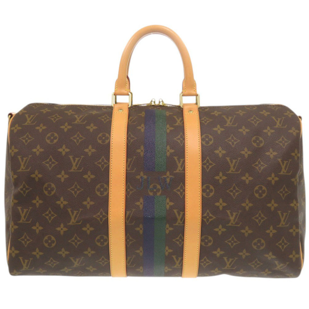 美品 ルイ ヴィトン キーポルバンドリエール45 モンモノグラム ボストンバッグ LV 1110【中古】LOUIS VUITTON