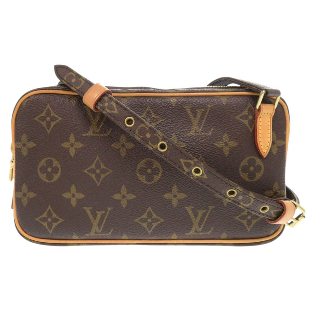 美品 ルイ ヴィトン マルリーバンドリエール モノグラム M51828 ブラウン ショルダーバッグ LV 1118【中古】LOUIS VUITTON