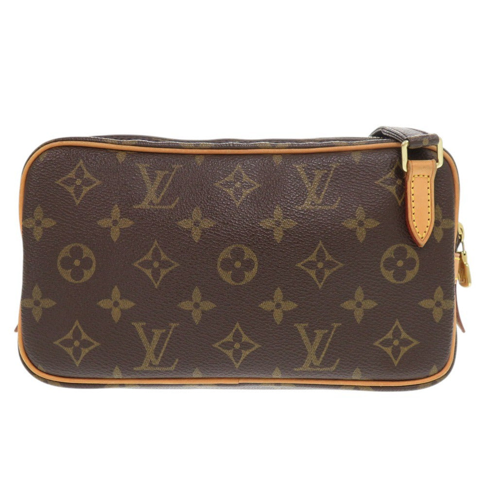 美品 ルイ ヴィトン マルリーバンドリエール モノグラム M51828 ブラウン ショルダーバッグ LV 1118【中古】LOUIS VUITTON