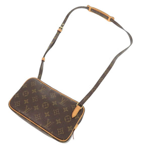 美品 ルイ ヴィトン マルリーバンドリエール モノグラム M51828 ブラウン ショルダーバッグ LV 1118【中古】LOUIS VUITTON