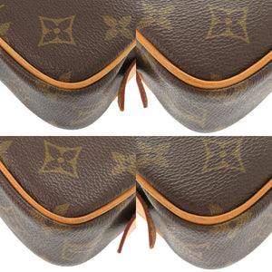 美品 ルイ ヴィトン マルリーバンドリエール モノグラム M51828 ブラウン ショルダーバッグ LV 1118【中古】LOUIS VUITTON