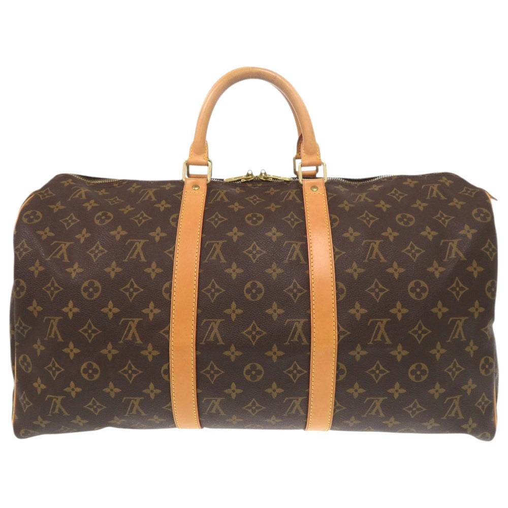 ルイ ヴィトン キーポル50 モノグラム M41426 ブラウン ボストンバッグ LV 1123【中古】LOUIS VUITTON