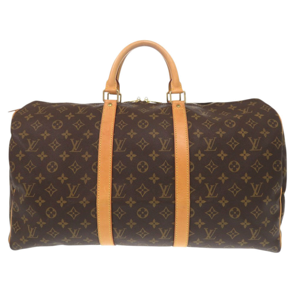 ルイ ヴィトン キーポル50 モノグラム M41426 ブラウン ボストンバッグ LV 1123【中古】LOUIS VUITTON