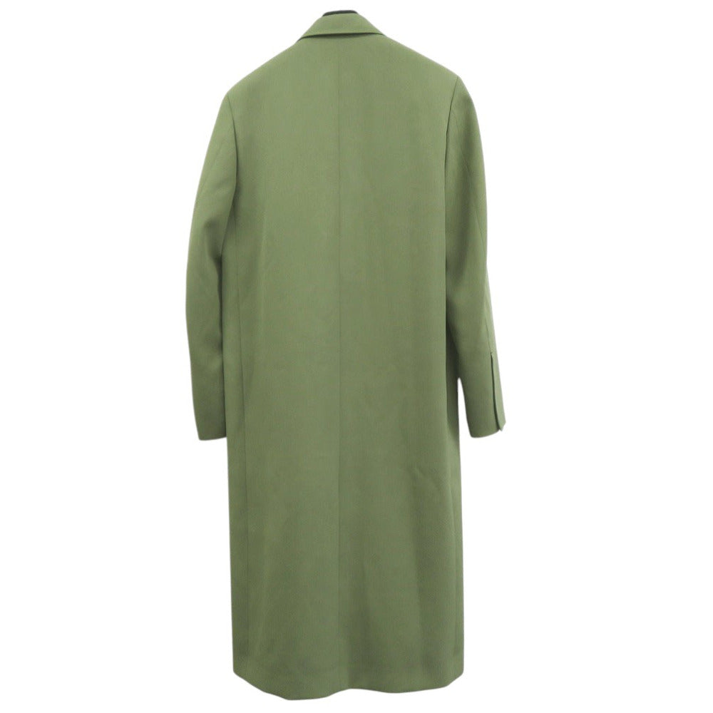 美品 ジルサンダー ウールチェスターコート JSMU105101 MU20200021 キュプラ カーキ 1148【中古】JIL SANDER