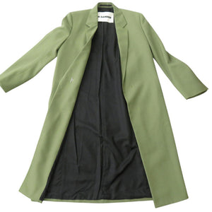美品 ジルサンダー ウールチェスターコート JSMU105101 MU20200021 キュプラ カーキ 1148【中古】JIL SANDER