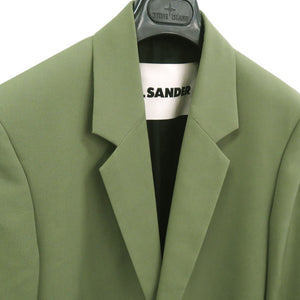美品 ジルサンダー ウールチェスターコート JSMU105101 MU20200021 キュプラ カーキ 1148【中古】JIL SANDER