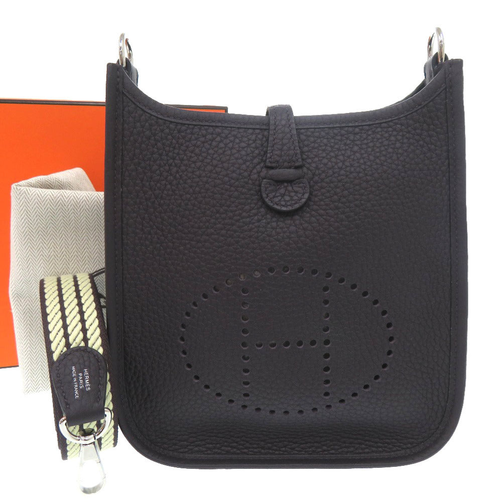 未使用 エルメス エブリンTPM アマゾン コルダージュ トリヨンクレマンス プルノワール W刻印(2024年製) ショルダーバッグ 1154 【中古】 HERMES