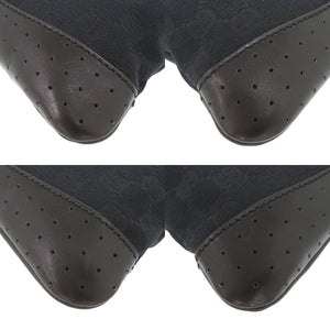 美品 グッチ 147671 GGキャンバス レザー ブラック ショルダーバッグ 黒 1168【中古】GUCCI