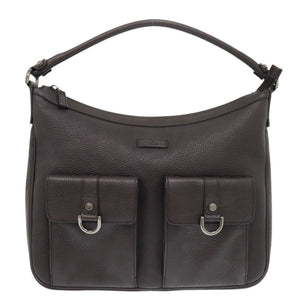 美品 グッチ 293581 ワンショルダーバッグ レザー ダークブラウン ハンドバッグ 1175【中古】GUCCI