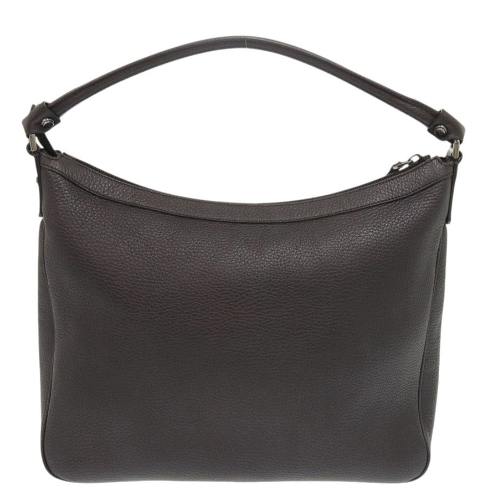 美品 グッチ 293581 ワンショルダーバッグ レザー ダークブラウン ハンドバッグ 1175【中古】GUCCI