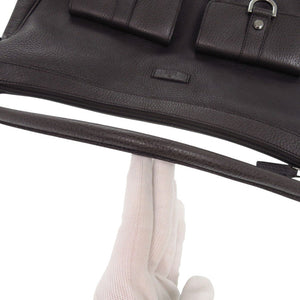 美品 グッチ 293581 ワンショルダーバッグ レザー ダークブラウン ハンドバッグ 1175【中古】GUCCI