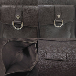 美品 グッチ 293581 ワンショルダーバッグ レザー ダークブラウン ハンドバッグ 1175【中古】GUCCI