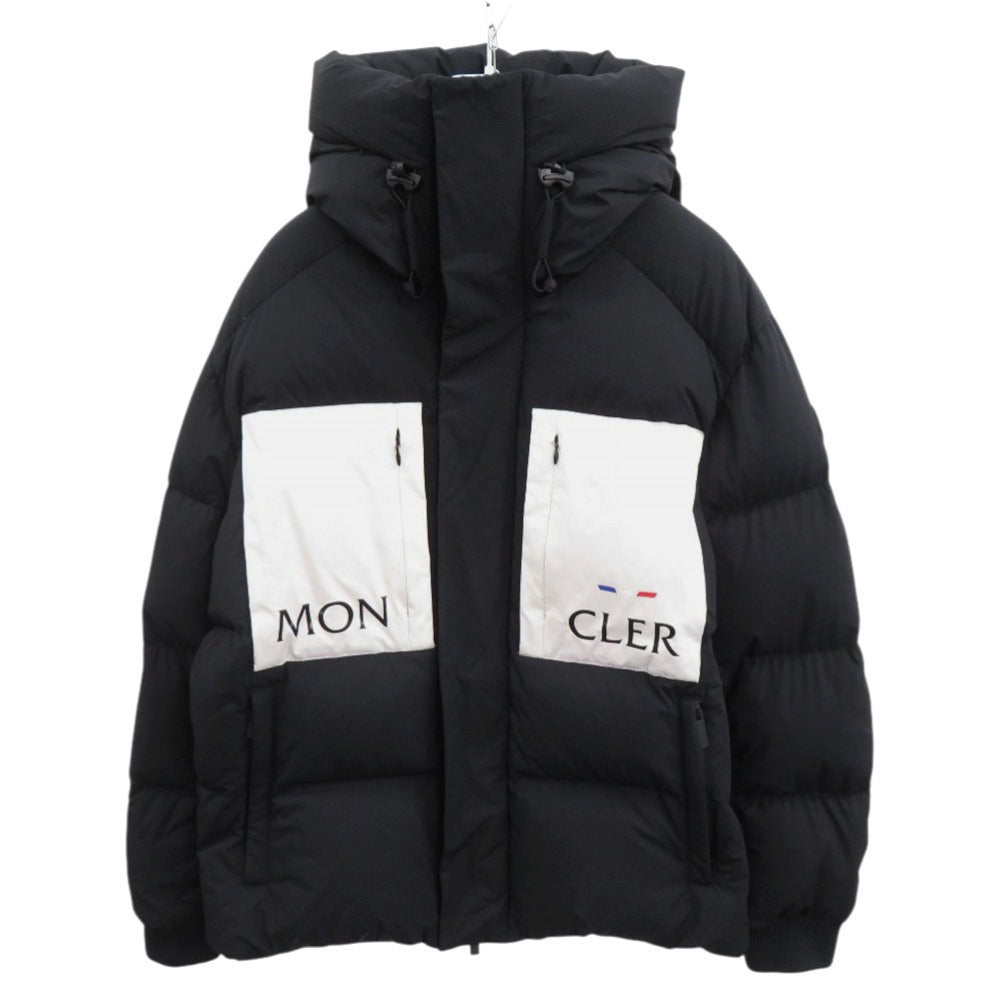モンクレール AMBOISE GIUBBOTTO サイズ2 ナイロン ポリウレタン ダウン ブラック ダウンジャケット 黒 1183【中古】MONCLER メンズ