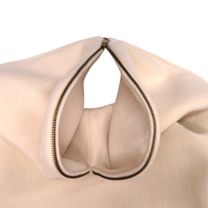 未使用品 ルイ ヴィトン セーラー バーシティ 1AFQM3 カーフ ウール ガラス ベージュ LV 白 ブルゾン 1185【中古】LOUIS VUITTON