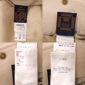 未使用品 ルイ ヴィトン セーラー バーシティ 1AFQM3 カーフ ウール ガラス ベージュ LV 白 ブルゾン 1185【中古】LOUIS VUITTON