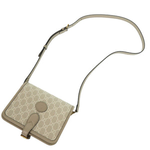 新品同様 グッチ インターロッキングG 671620 GGスプリームキャンバス ベージュ ショルダーバッグ 1188【中古】GUCCI