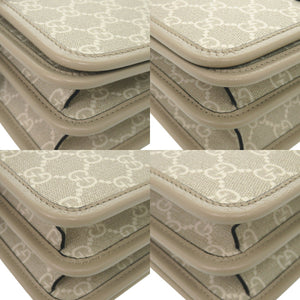 新品同様 グッチ インターロッキングG 671620 GGスプリームキャンバス ベージュ ショルダーバッグ 1188【中古】GUCCI