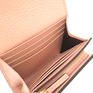 未使用 グッチ GGスプリーム ピンク ベージュ 598587 二つ折り財布 1200 【中古】 GUCCI