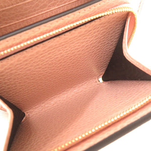 未使用 グッチ GGスプリーム ピンク ベージュ 598587 二つ折り財布 1200 【中古】 GUCCI