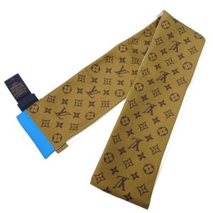 新品同様 ルイ ヴィトン バンドー アニモグラム ペンギン Sun Yitian M90758 スカーフ シルク ブルー LV 1201【中古】LOUIS VUITTON