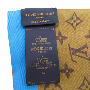 新品同様 ルイ ヴィトン バンドー アニモグラム ペンギン Sun Yitian M90758 スカーフ シルク ブルー LV 1201【中古】LOUIS VUITTON