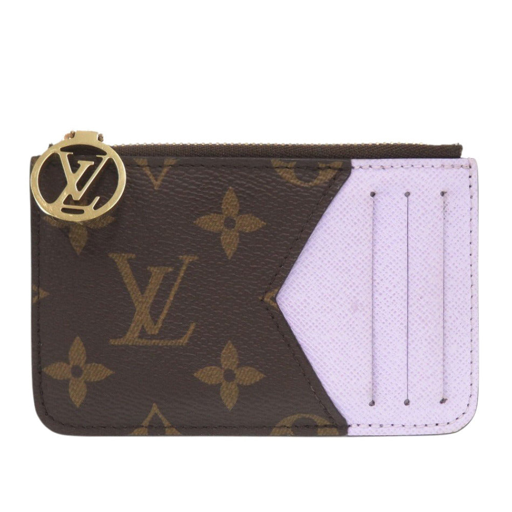 美品 ルイ ヴィトン モノグラム ポルトカルト ロミー M82938 ライラック カードケース パープル LV 1210【中古】LOUIS VUITTON