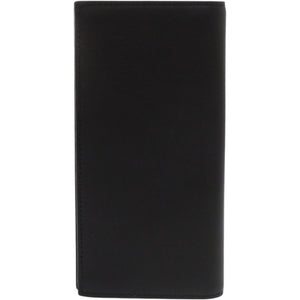 新品同様 グッチ ダブルG ロングウォレット 835054 グレインレザー ブラック グレー 長財布 1243【中古】GUCCI