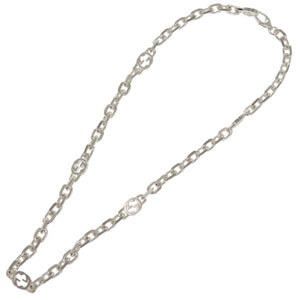美品 グッチ チェーン インターロッキングG シルバー925 シルバー ネックレス 1244【中古】GUCCI