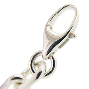 美品 グッチ チェーン インターロッキングG シルバー925 シルバー ネックレス 1244【中古】GUCCI