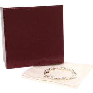 新品同様 グッチ インターロッキングG シルバー925 シルバー ブレスレット 1245【中古】GUCCI