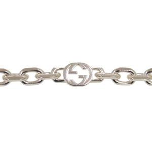 新品同様 グッチ インターロッキングG シルバー925 シルバー ブレスレット 1245【中古】GUCCI