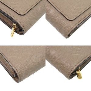 美品 ルイ ヴィトン ポルトフォイユ クレア アンプラント M80152 モノグラムアンプラント トゥルトレール LV 茶 二つ折り財布 1258【中古】LOUIS VUITTON